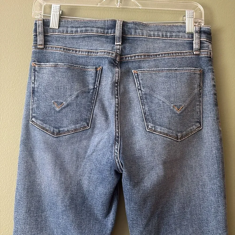 Hudson Jeans Barbara Super Skinny Denim Stretchy Jeans In Adored Wash Sz 28